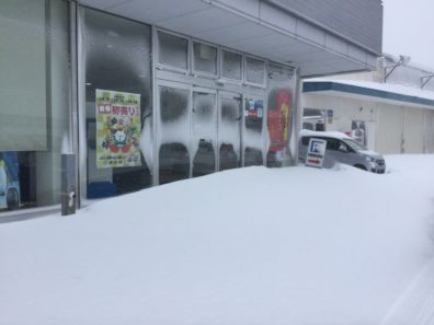 苫小牧で大雪