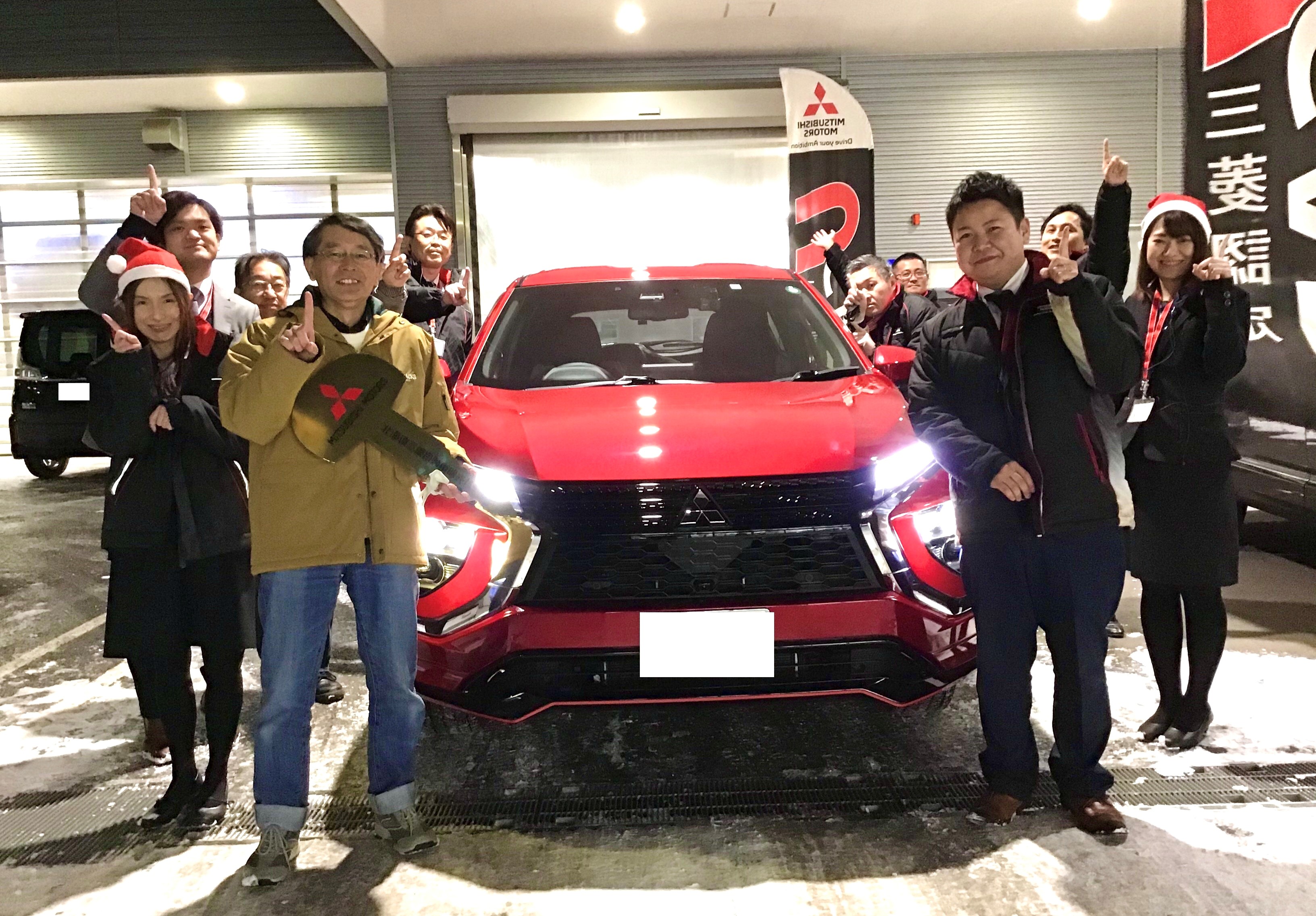 新型エクリプスクロスphev 納車式 南店blog 北海道三菱自動車販売株式会社 札幌及び道央地域の三菱自動車 新車 中古車販売会社