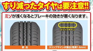 夏休み前にタイヤの点検しておきませんか？