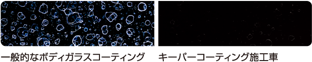 キーパーコーティング施工車/一般的なボディガラスコーティング