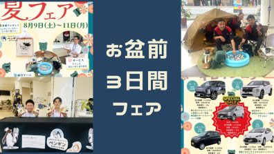 🌻南店限定✨お盆前３日間の夏フェア🍉