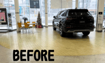 豊平店ショールーム✨ピカピカの床になりました✨