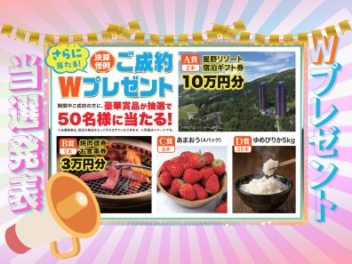 【当選発表】豪華景品は誰の手に！？